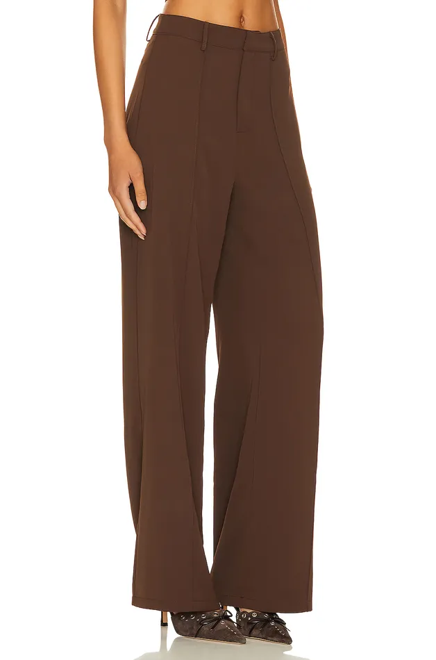 Pants Women Lovers and Friends Tory Trouser Brown Pants Women Lovers and Friends Tory Trouser Brown