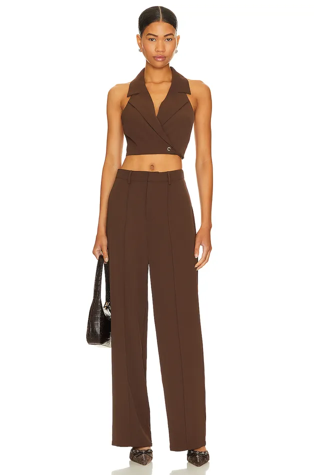 Pants Women Lovers and Friends Tory Trouser Brown Pants Women Lovers and Friends Tory Trouser Brown