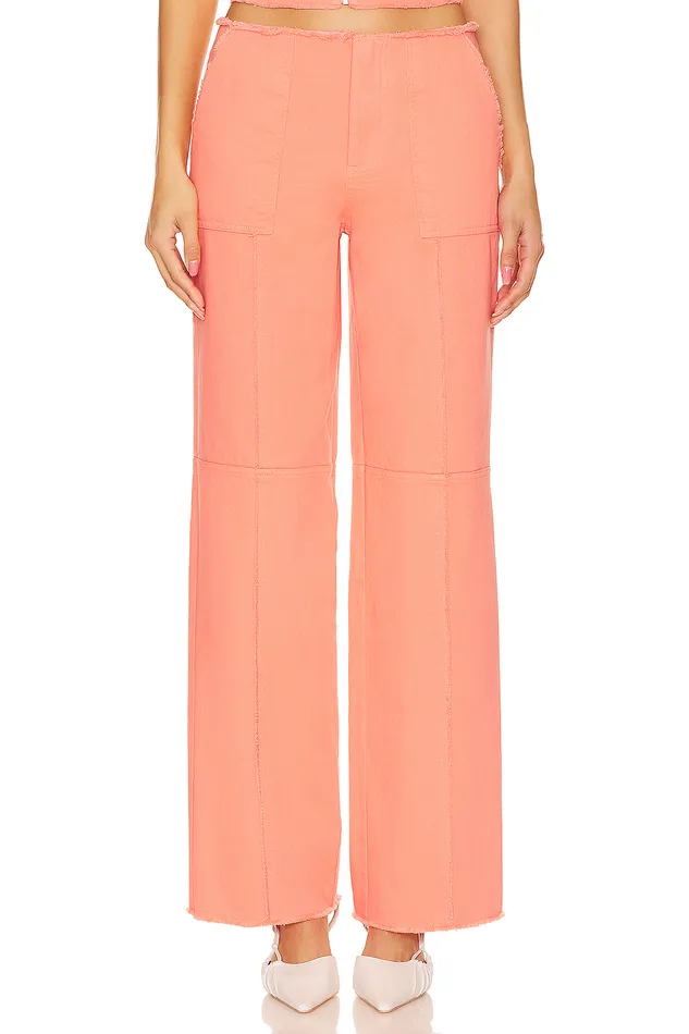 Pants Women Lovers and Friends X Anja Dujakovi Bruna Pant Soft Orange