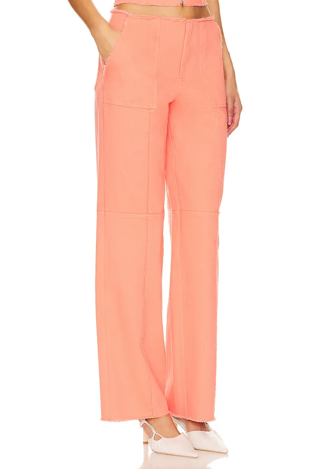 Pants Women Lovers and Friends X Anja Dujakovi Bruna Pant Soft Orange Pants Women Lovers and Friends X Anja Dujakovi Bruna Pant Soft Orange
