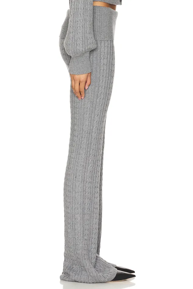Pants Women Lovers and Friends X Emily Gemma Bessie Knit Pant Grey Pants Women Lovers and Friends X Emily Gemma Bessie Knit Pant Grey