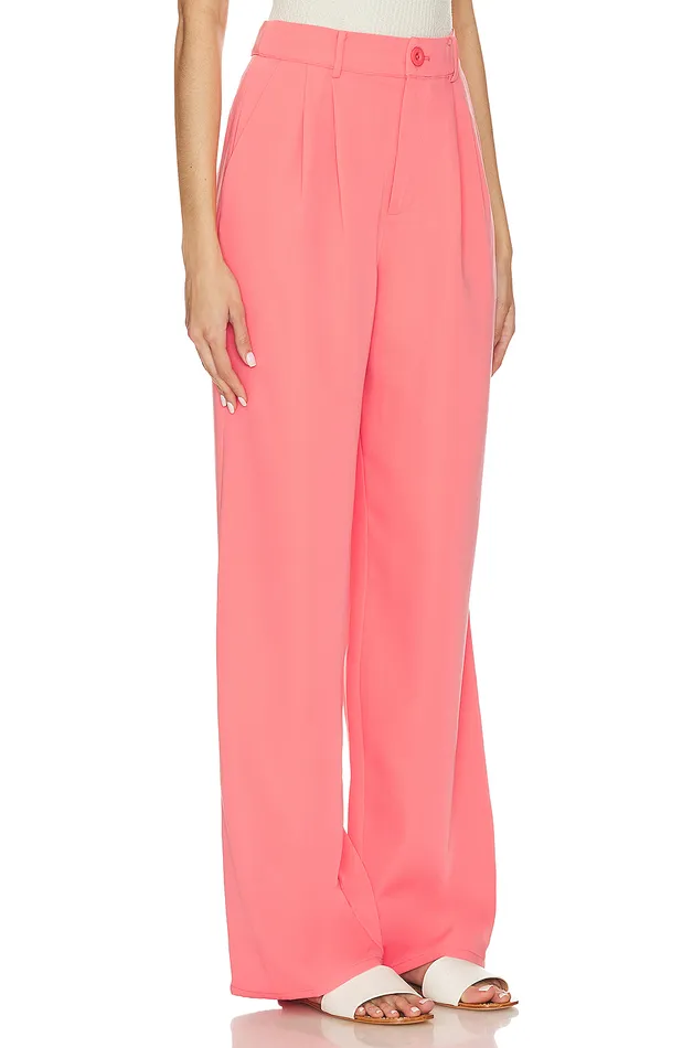 Pants Women Lovers and Friends X Jetset Christina Sydney Pant Coral Pink Pants Women Lovers and Friends X Jetset Christina Sydney Pant Coral Pink