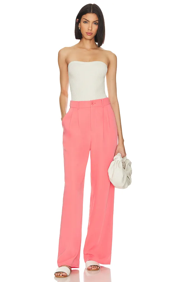 Pants Women Lovers and Friends X Jetset Christina Sydney Pant Coral Pink Pants Women Lovers and Friends X Jetset Christina Sydney Pant Coral Pink
