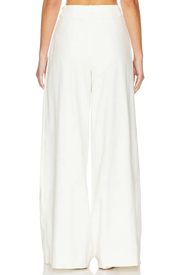 Pants Women Lovers and Friends X Maggie Macdonald Leah Pant White Pants Women Lovers and Friends X Maggie Macdonald Leah Pant White