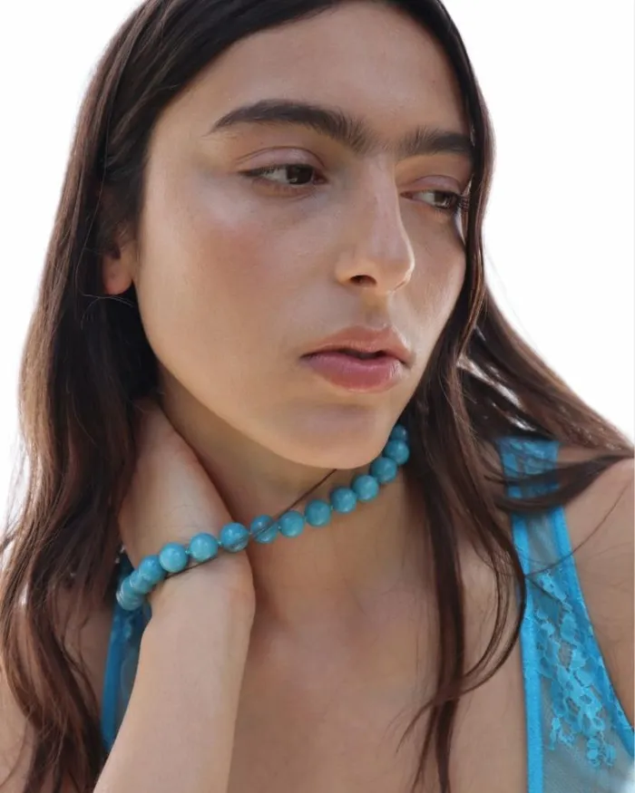 Reliquia Jewellery Beaded Necklaces Tuscany Necklace In Turquoise 8211 Women Reliquia Jewellery Beaded Necklaces Tuscany Necklace In Turquoise 8211 Women