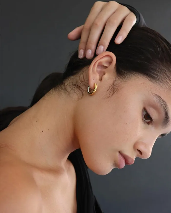 Reliquia Jewellery Hoops Maris Hoops In Gold and Silver 8211 Women Reliquia Jewellery Hoops Maris Hoops In Gold and Silver 8211 Women