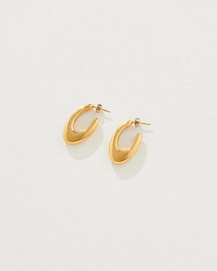 Reliquia Jewellery Hoops Rayna Earrings In Gold 8211 Women