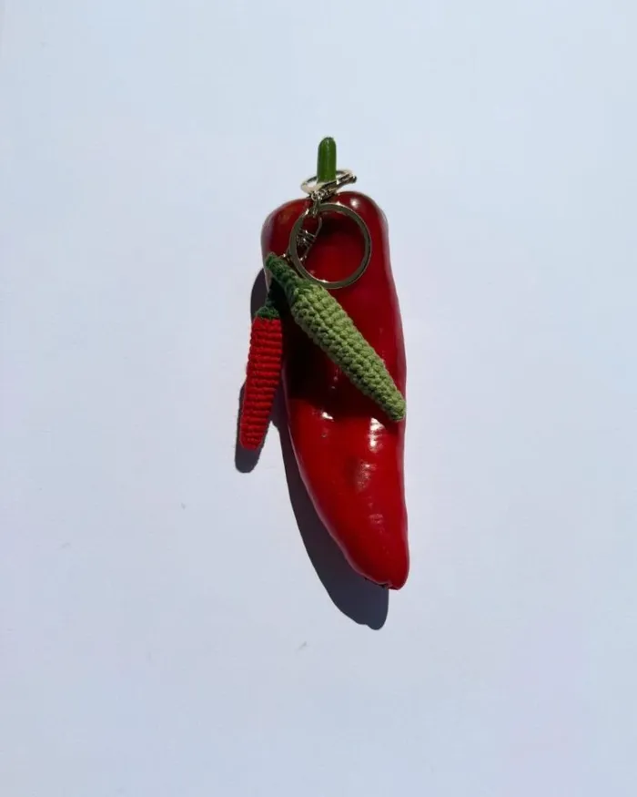 Reliquia Jewellery Keyrings Chilli Charm In RedGreen 8211 Women Reliquia Jewellery Keyrings Chilli Charm In RedGreen 8211 Women