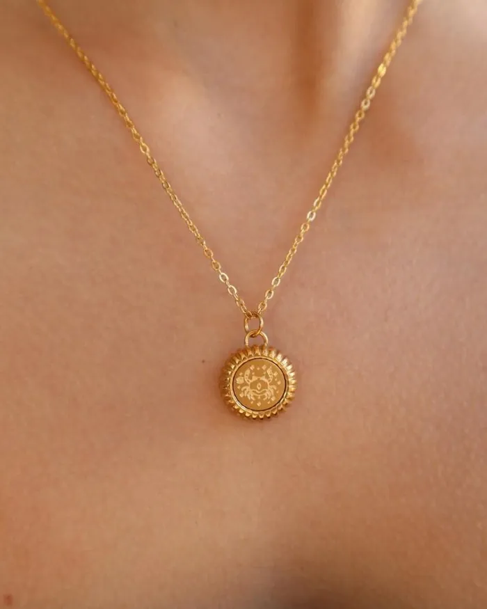 Reliquia Jewellery Pendant Necklaces Cancer Zodiac Charm Necklace In Gold 8211 Women Reliquia Jewellery Pendant Necklaces Cancer Zodiac Charm Necklace In Gold 8211 Women