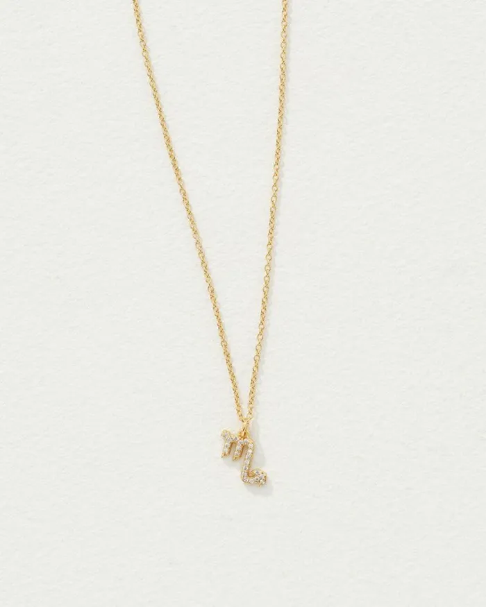 Reliquia Jewellery Pendant Necklaces Celestial Necklace Scorpio 8211 Women