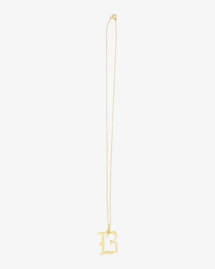 Reliquia Jewellery Pendant Necklaces Gold Letter B Necklace 8211 Women
