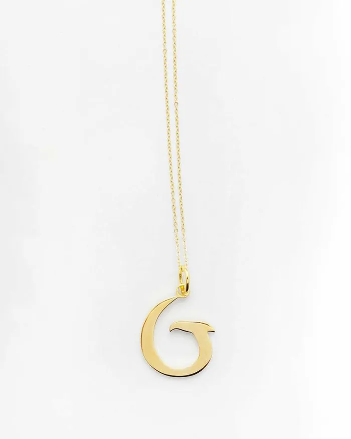 Reliquia Jewellery Pendant Necklaces Gold Letter G Necklace 8211 Women