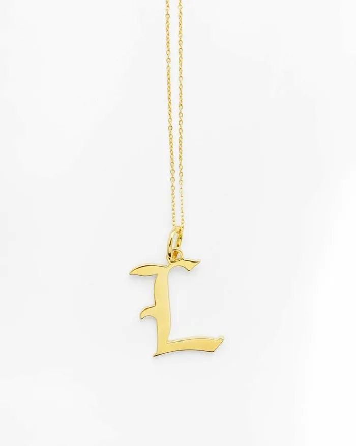 Reliquia Jewellery Pendant Necklaces Gold Letter L Necklace 8211 Women