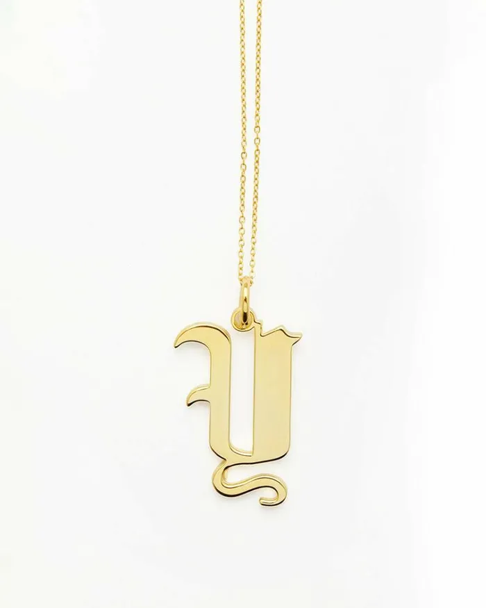 Reliquia Jewellery Pendant Necklaces Gold Letter Y Necklace 8211 Women