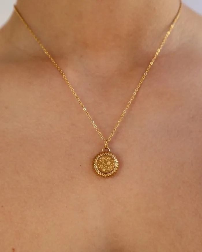 Reliquia Jewellery Pendant Necklaces Virgo Zodiac Charm Necklace In Gold 8211 Women Reliquia Jewellery Pendant Necklaces Virgo Zodiac Charm Necklace In Gold 8211 Women