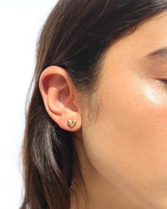 Reliquia Jewellery Studs Walker Earrings In GoldCrystal 8211 Women Reliquia Jewellery Studs Walker Earrings In GoldCrystal 8211 Women
