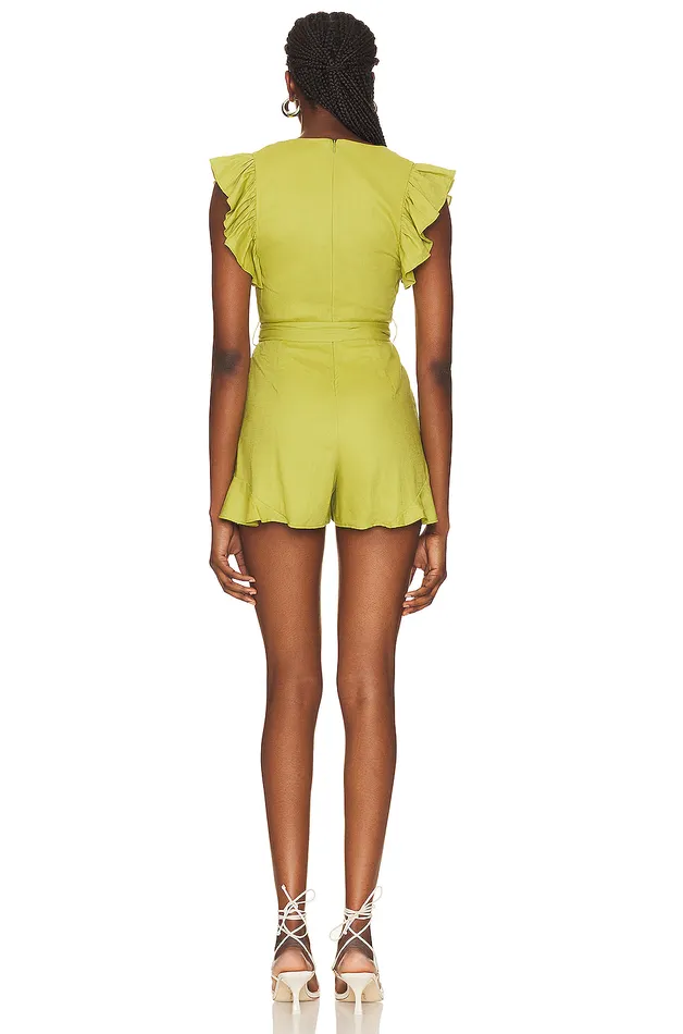 Rompers Women Lovers and Friends Jill Romper Green Rompers Women Lovers and Friends Jill Romper Green