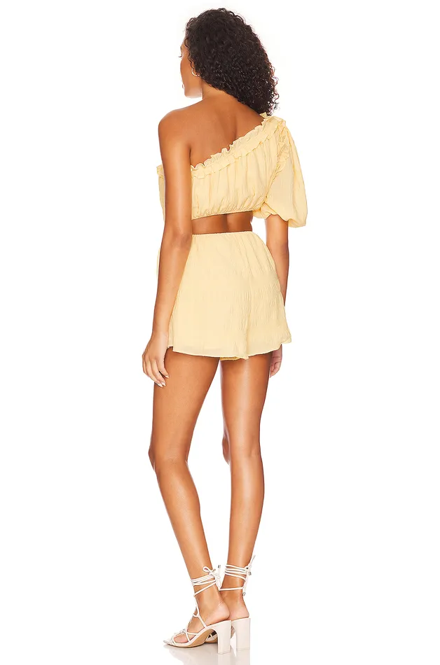 Rompers Women Lovers and Friends Tommy Romper Lemon Yellow Rompers Women Lovers and Friends Tommy Romper Lemon Yellow