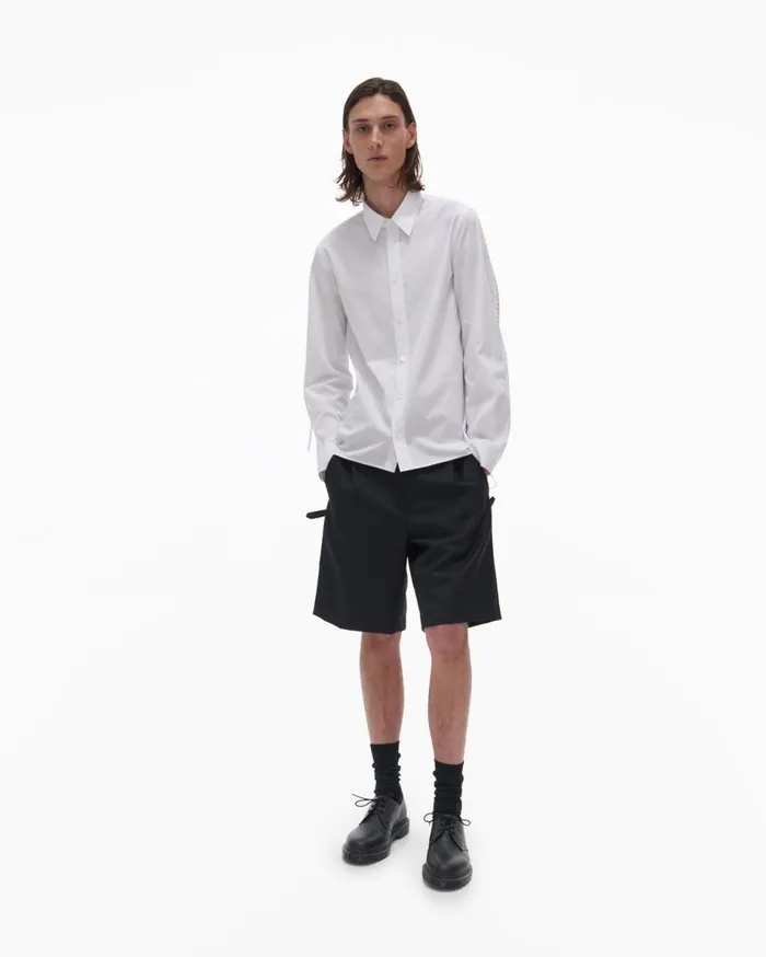 Shirts Men Helmut Lang Laced Shirt White