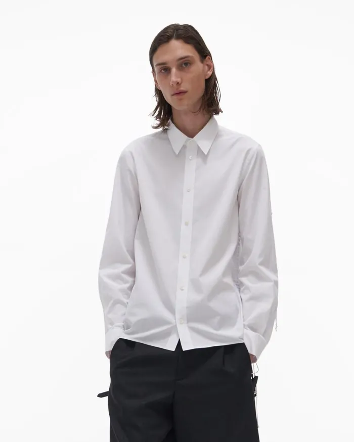 Shirts Men Helmut Lang Laced Shirt White