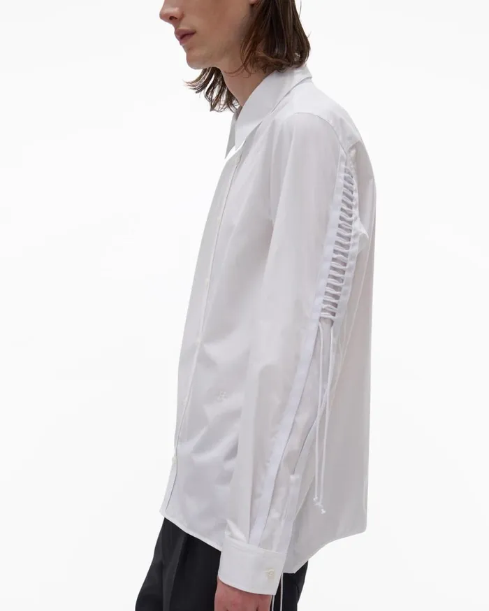 Shirts Men Helmut Lang Laced Shirt White