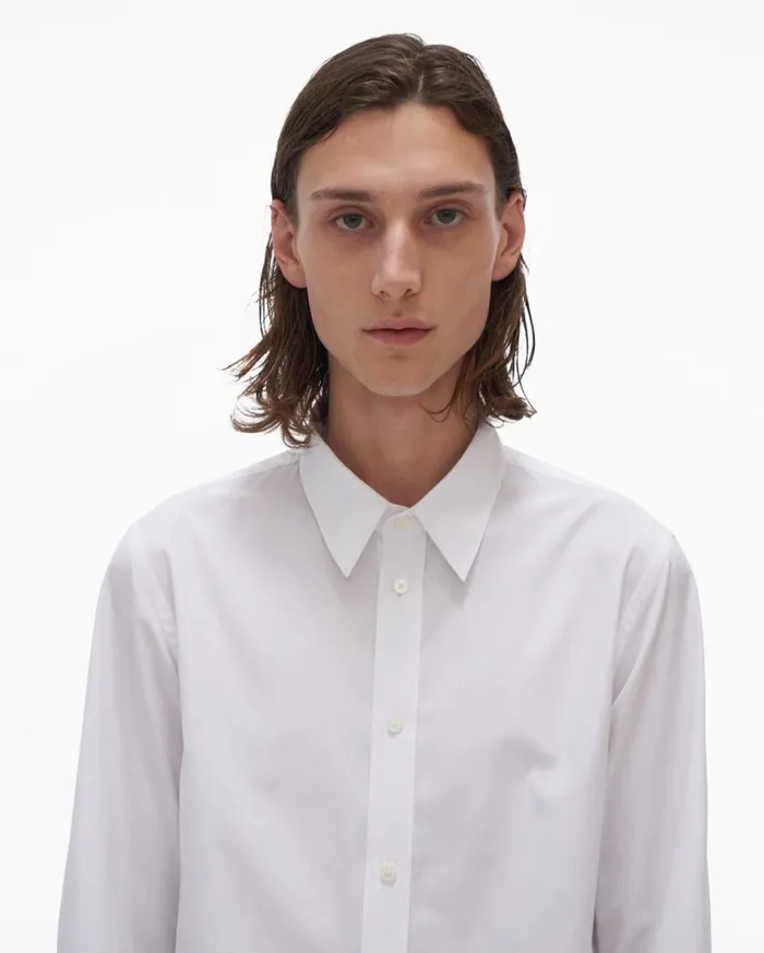 Shirts Men Helmut Lang Laced Shirt White