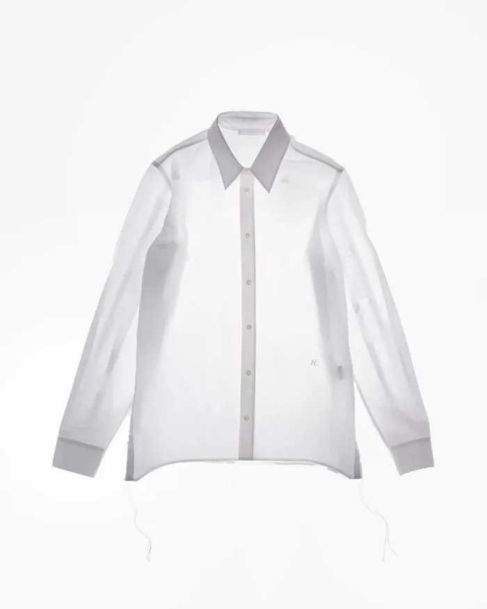 Shirts Men Helmut Lang Laced Shirt White