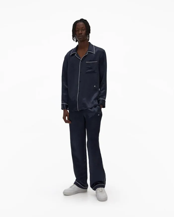 Shirts Men Helmut Lang Pajama Shirt Admiral Blue