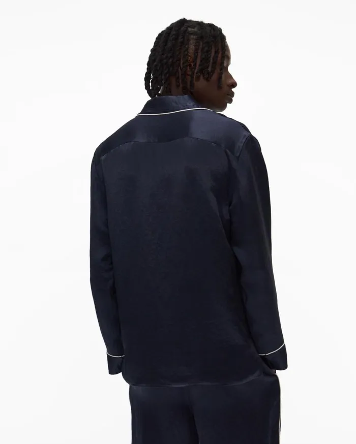 Shirts Men Helmut Lang Pajama Shirt Admiral Blue