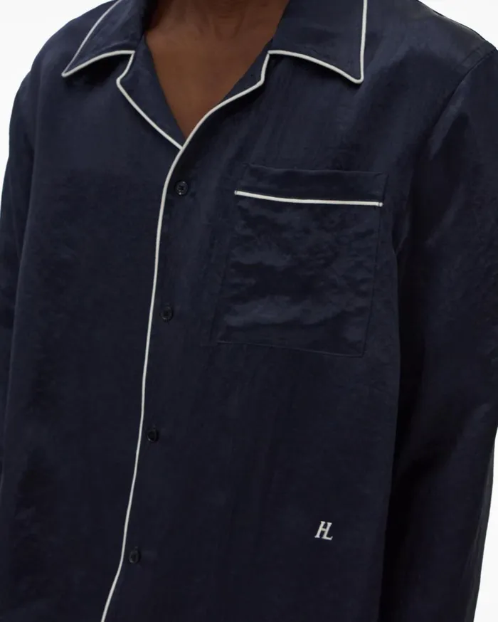 Shirts Men Helmut Lang Pajama Shirt Admiral Blue