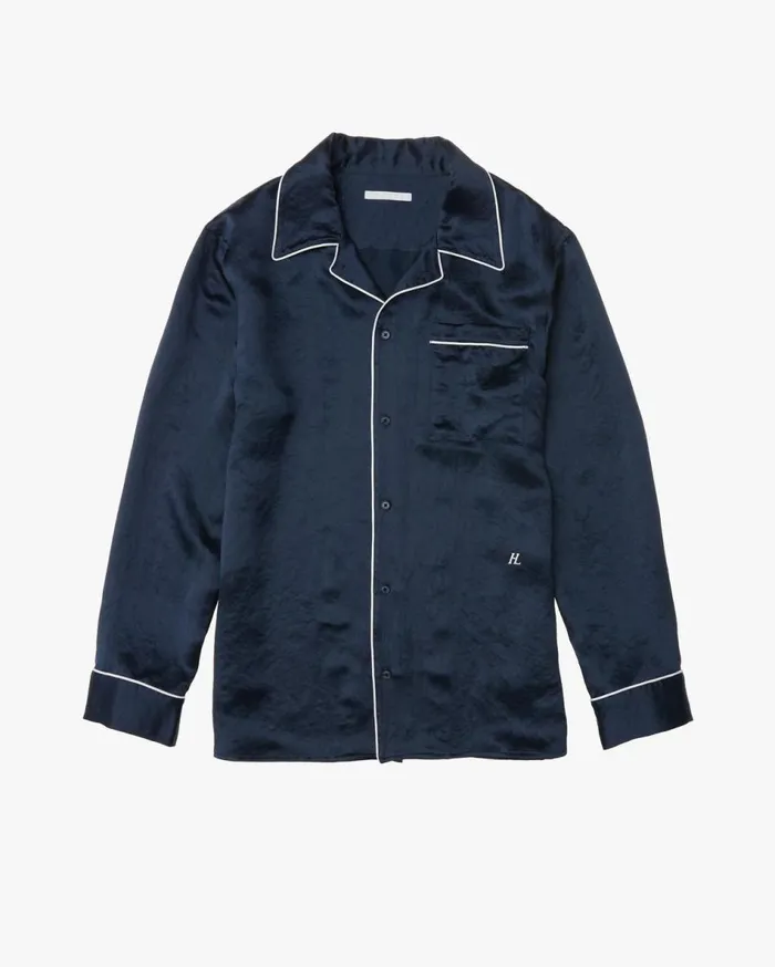 Shirts Men Helmut Lang Pajama Shirt Admiral Blue