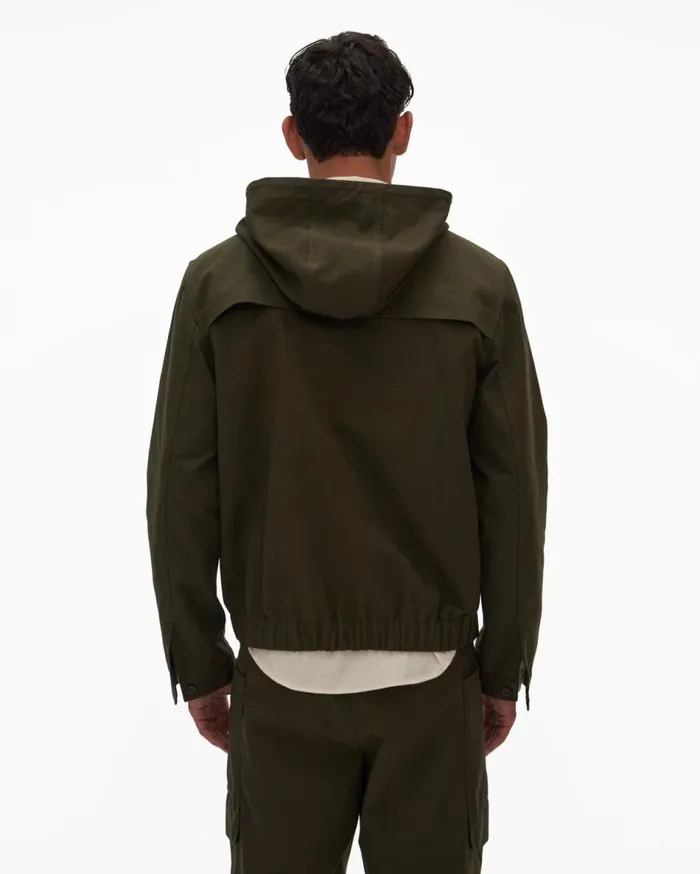 Shirts Men Helmut Lang Zip Popover Hunter Sage