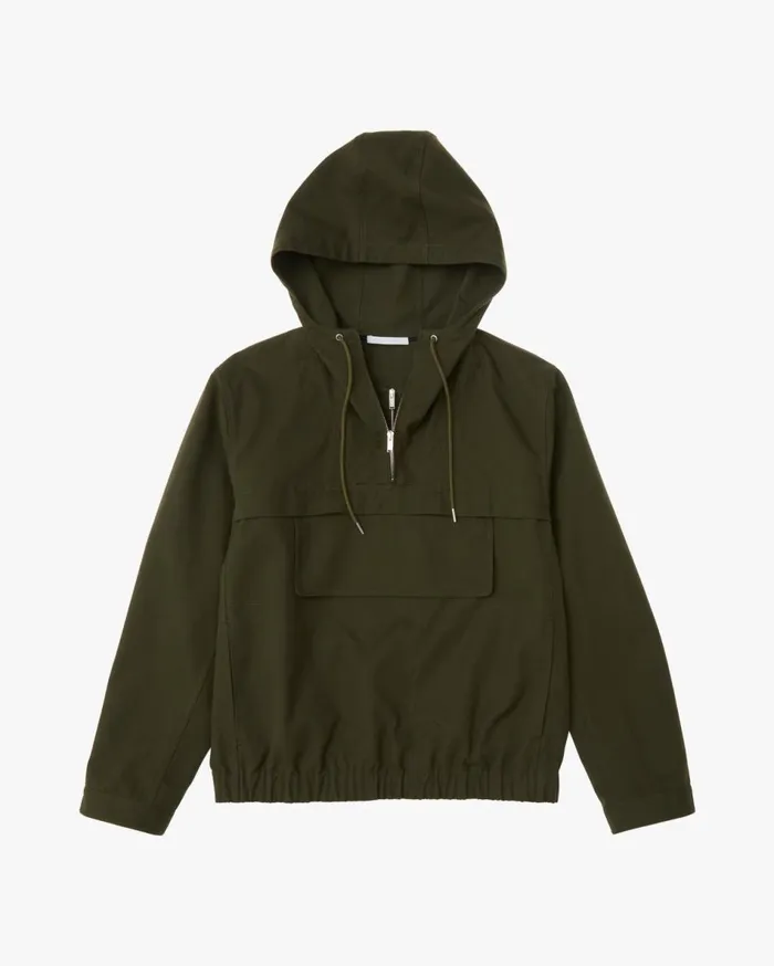 Shirts Men Helmut Lang Zip Popover Hunter Sage