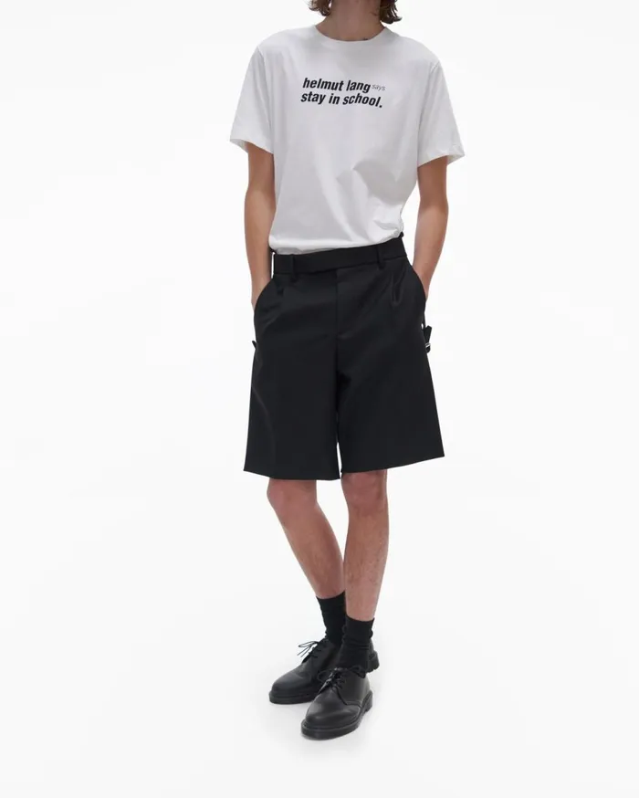 Shorts Men Helmut Lang Tailored Short Basalt Black