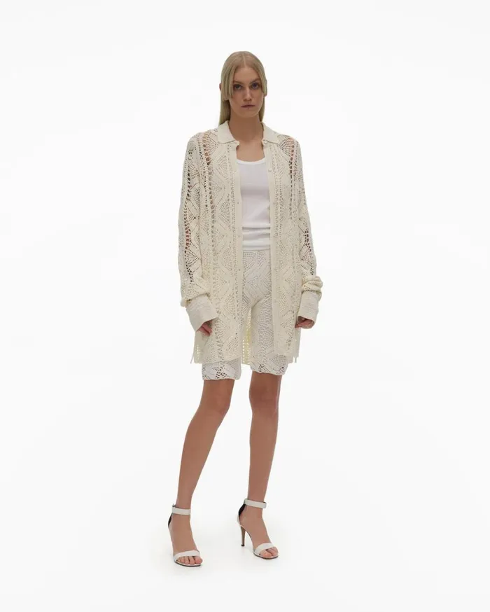 Shorts Women Helmut Lang Crochet Short Plaster