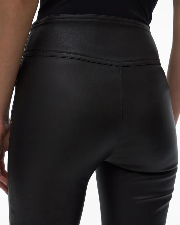 Shorts Women Helmut Lang Leather Bike Short Onyx