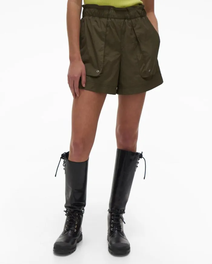 Shorts Women Helmut Lang Paper Bag Short Burnt Olive