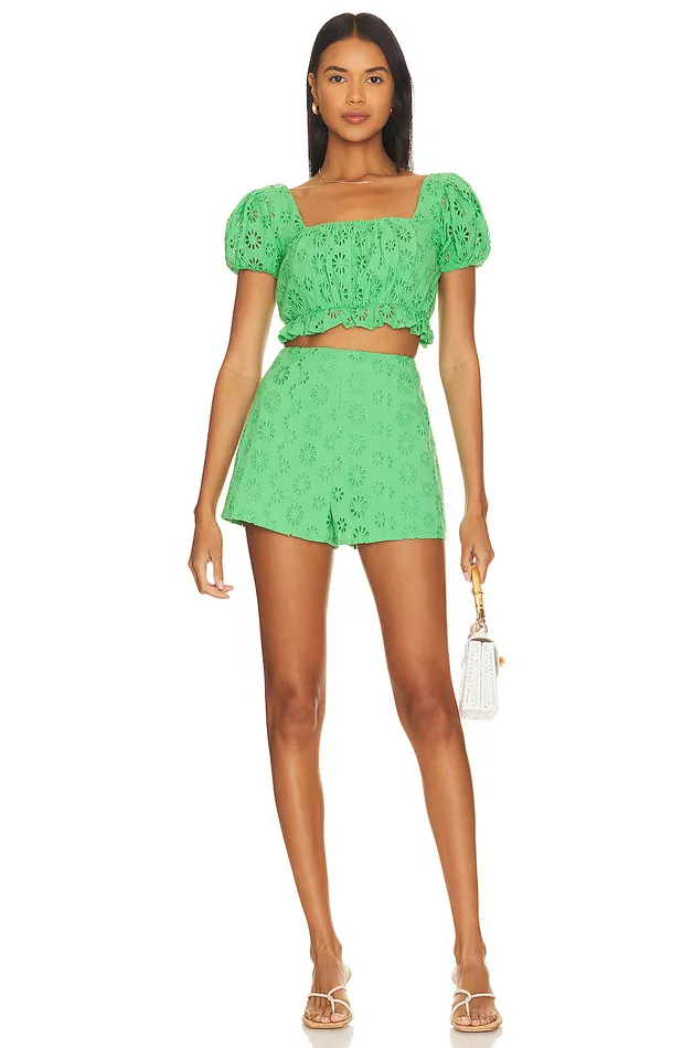 Shorts Women Lovers and Friends Leah Short Green Shorts Women Lovers and Friends Leah Short Green