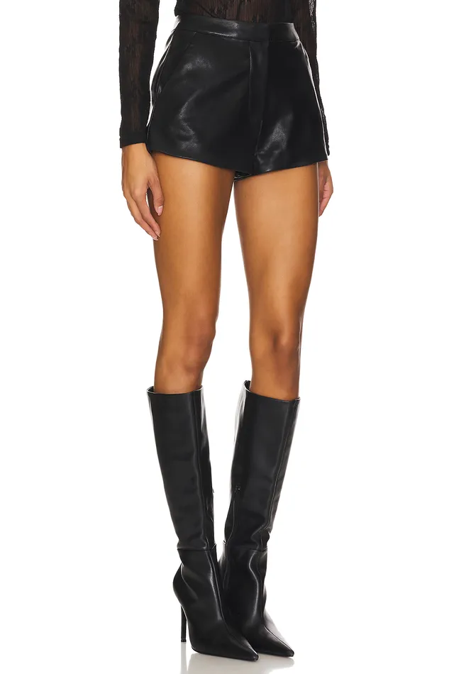 Shorts Women Lovers and Friends Reese Faux Leather Short Black Shorts Women Lovers and Friends Reese Faux Leather Short Black