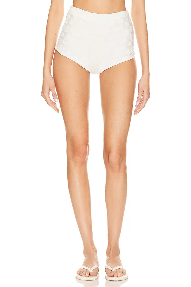 Shorts Women Lovers and Friends Vacation Blues High Waist Short White