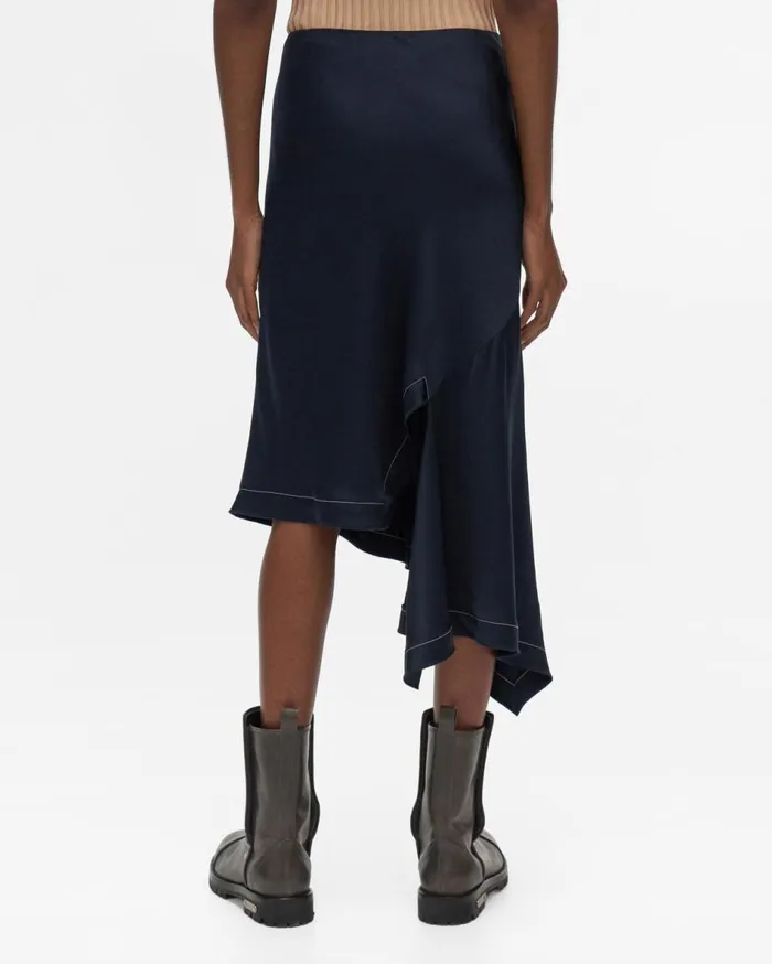 Skirts Women Helmut Lang Scarf Slip Skirt Patrol Navy