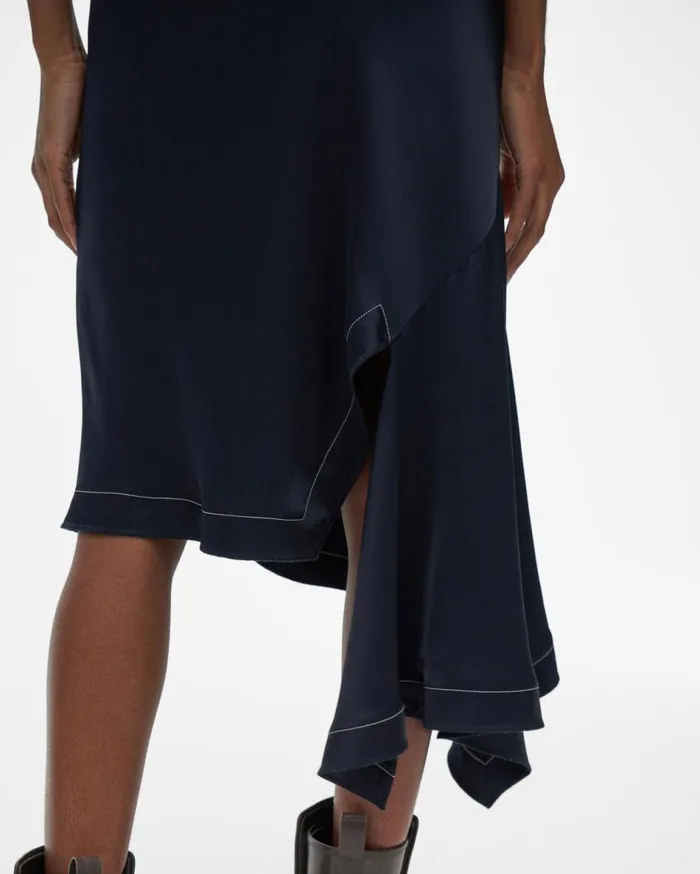 Skirts Women Helmut Lang Scarf Slip Skirt Patrol Navy