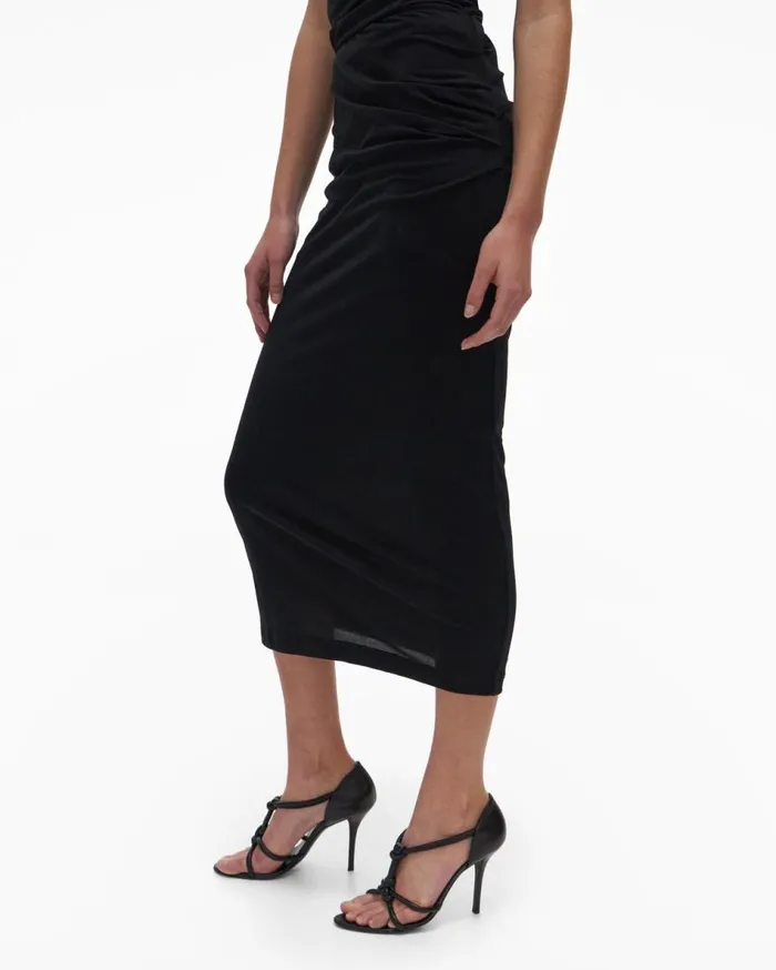 Skirts Women Helmut Lang Twist Skirt Basalt Black