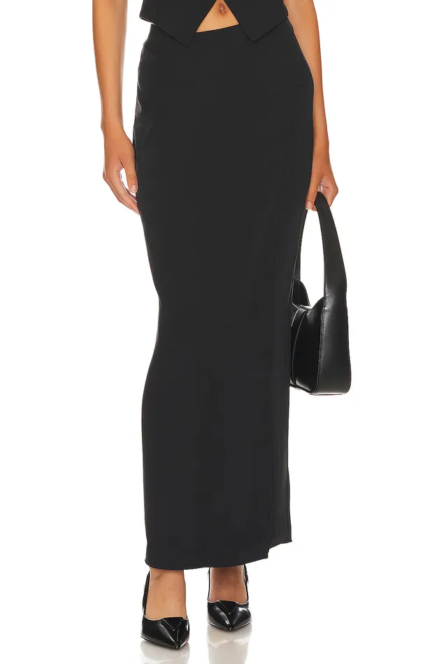 Skirts Women Lovers and Friends Brodie Maxi Skirt Black