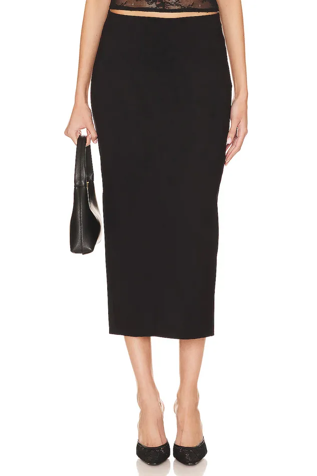 Skirts Women Lovers and Friends Fabienne Midi Skirt Black