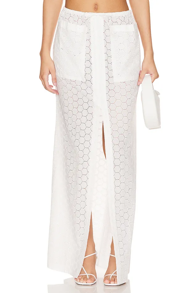 Skirts Women Lovers and Friends Fiona Maxi Skirt White