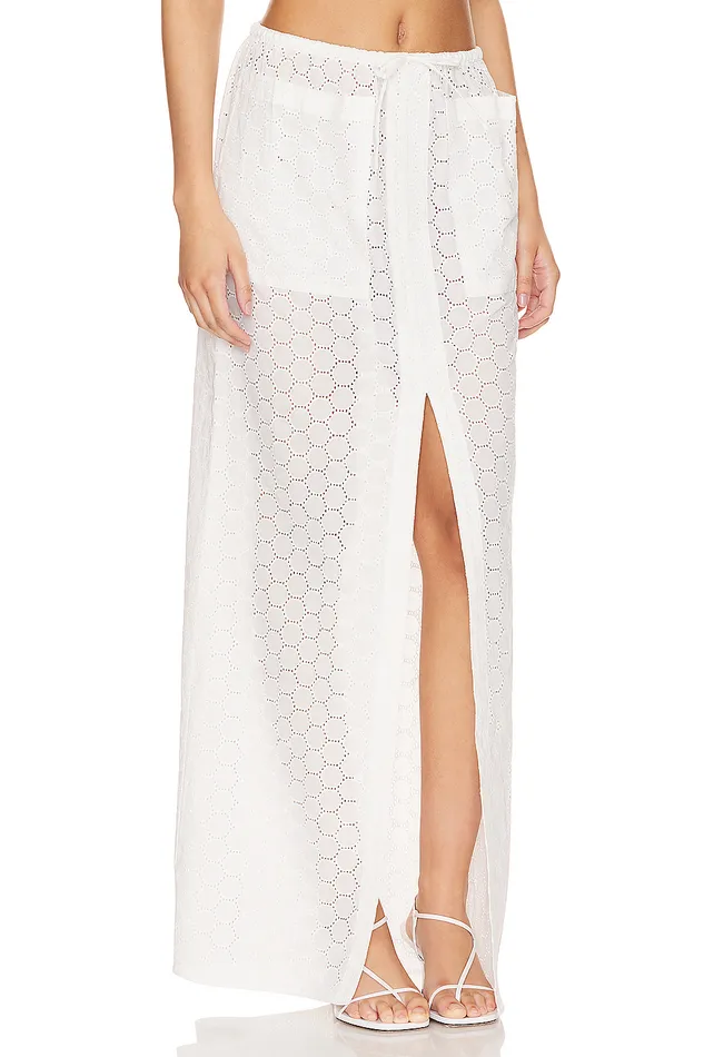 Skirts Women Lovers and Friends Fiona Maxi Skirt White Skirts Women Lovers and Friends Fiona Maxi Skirt White