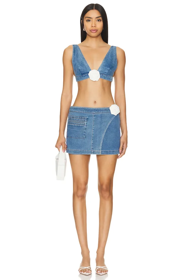Skirts Women Lovers and Friends Hana Skirt Medium Blue Wash Skirts Women Lovers and Friends Hana Skirt Medium Blue Wash