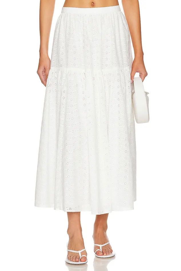 Skirts Women Lovers and Friends Julia Midi Skirt White