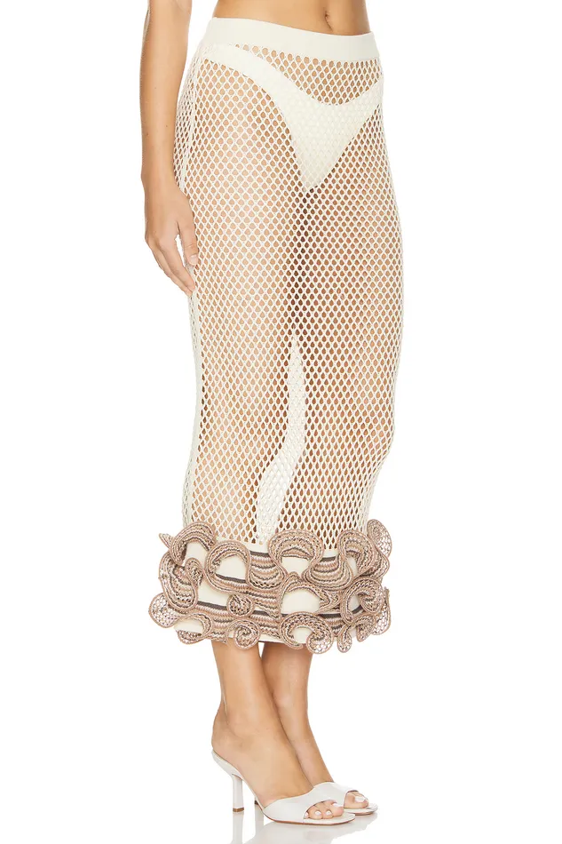 Skirts Women Lovers and Friends Juno Skirt Beige and Brown Multi Skirts Women Lovers and Friends Juno Skirt Beige and Brown Multi